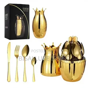 Crown Shape Cutlery Set - 24 Pieces
