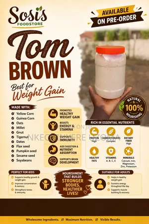 Tom Brown for Weight Gain | Healthy Nigerian Breakfast Mix