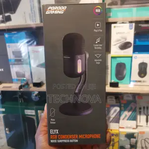 Porodo Gaming Elyx Usb Condenser Microphone With RGB Lights