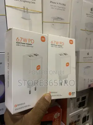 67w Mi Redmi Super Fast Charger Type C and USB