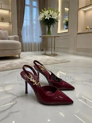 Saint Laurent Heels Available in Wine and White Size 37-42