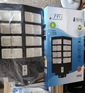 FFG All-in-One Solar Street Light 1600w – Ip66 With Remote Control