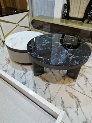 Contemporary Center Table With Side Stool