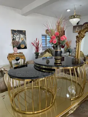 Marble Center Table With Side Table