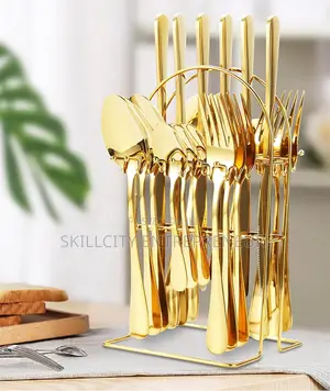 24 Pc's Gold Cutlery