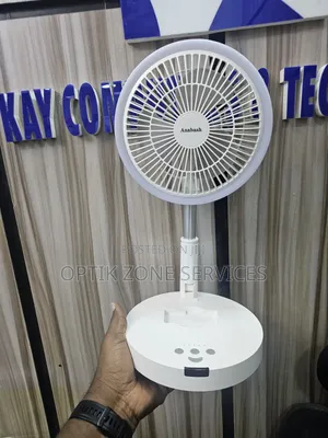 Anabash 8 Inches Rechargeable Table Fan With Remote
