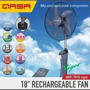 Qasa Qrf 7918 Rechargeable Fan(Vigor)