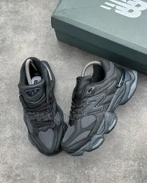 Original New Balance 9060 Triple Black Leather