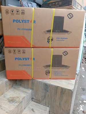 Polystar 90cm Smoke Extractor Kitchen Range Hood Pv-Jy9003bb
