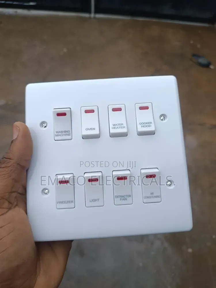 8 Gang M2 Multiple Switch Socket