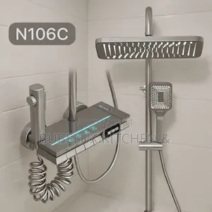 Digital Led Shower Set N106c - Temperature Display + Rainfall+Handheld
