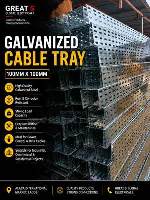 Original Galvanized Cable Tray 100mm X 100mm