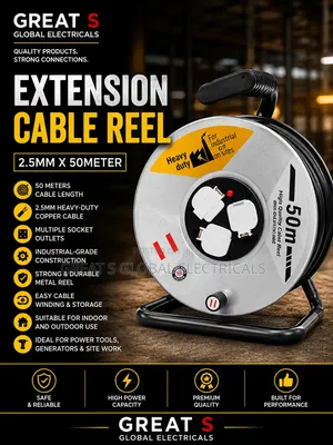 Extension Cable Reel 2.5mm × 50 Meters