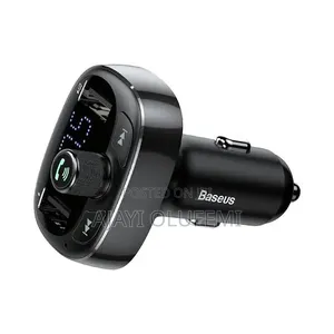Baseus Car Fm Bt Transmitter /Mp3 T-Type Charger.