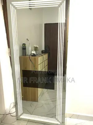 Salon Mirror With Tv And Led Light