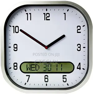 Lifemax Clear Time Day Date Wall Clock, Ideal for Dementia Seniors