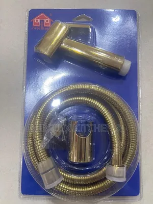 Luxury Gold Bidet Sprayer | Shattaf Set With Hose + Holder