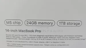 New Laptop Apple MacBook Pro 2025 M5 14-inch 24GB Apple M5 Pro SSD 1T
