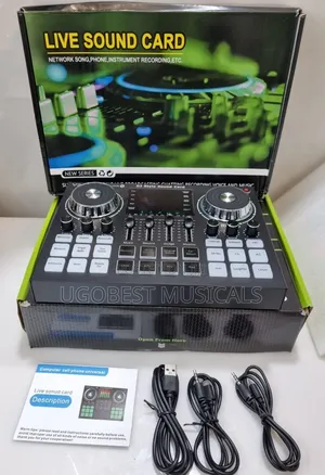 V22 Live Stream Broadcast Soundcard for Pc Phone Recording