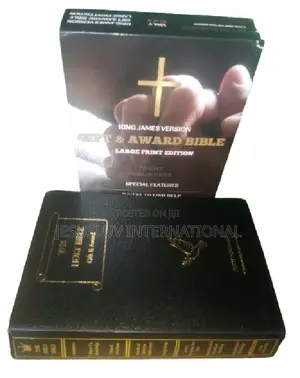Holy Bible KJV Gift Award Bible Large Print Edition Imitation Leather