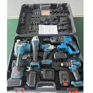 Power Tools Set Rechargeable Lithium Battery Angle Grinder Drill Circ
