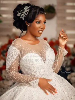 Long-Sleeve Ball Wedding Gown - Style 834