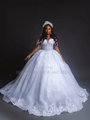 Lace Off-Shoulder Wedding Dress - Style 312