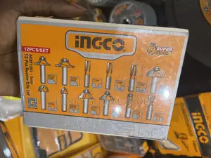 12pcs 6mm Ingco Industrial Router Bit Tools