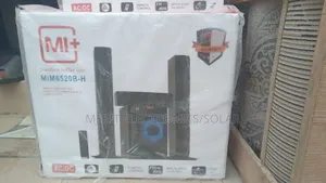 Home Theatre With W Long Side Speakers and 1 Short