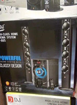 Home Theatre With a Very Loud Bass and 2 Longside Speakers