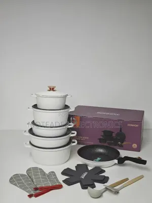 Donor 18pcs High Quality Non-Stick Die Cast Aluminum Cookware Set