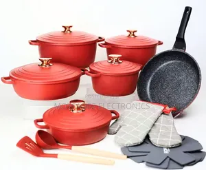 Donor 18pcs High Quality Non-Stick Die Cast Aluminum Cookware Set