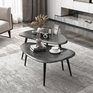 2pcs Nesting Coffee Table Set,Mid Century Modern Coffee Nesting Table