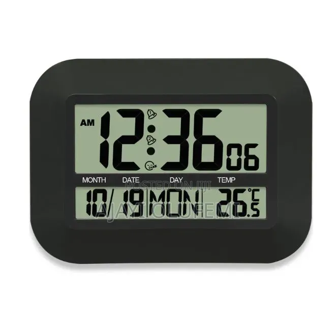 Digital Wall Mount / Desktop Alarm Clock/Thermometer.
