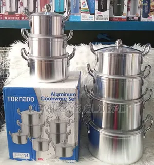 Tornado Aluminium Cooking Pot Sets 7 Pieces