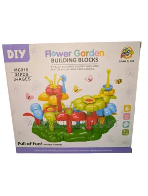 Chao Qi Xia Mc315 Diy Flower Garden Building Block for Toddlers.