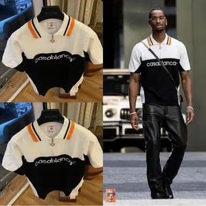 *As E Dey Hot* *Retro-Inspired Luxury Casablanca Knit Polos