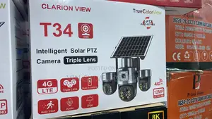 Tripple Rotational Lens Solar Powered CCTV Camera 4g