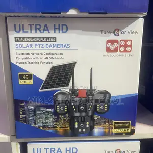 Standard Rotational Solar Powered CCTV Camera Tripple Lens