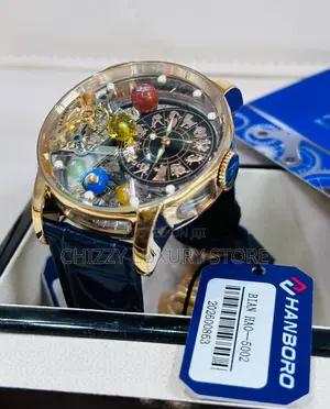 Hanboro Authentic Quality Luxury Men Chronograph Wristwatch
