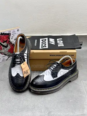 Original Dr Martens Shoes Black White