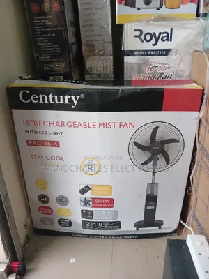 Century 18" Rechargeable Mist Fan
