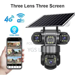 4g 3 Lens Solar Monitoring Camera