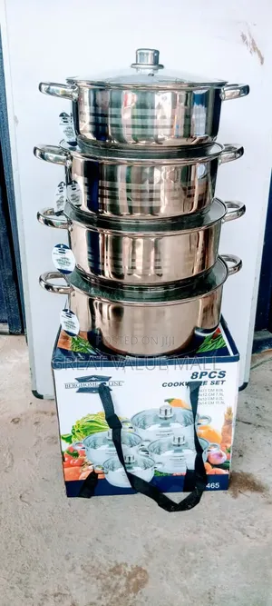 8pcs Stainless Steel Cookware Set