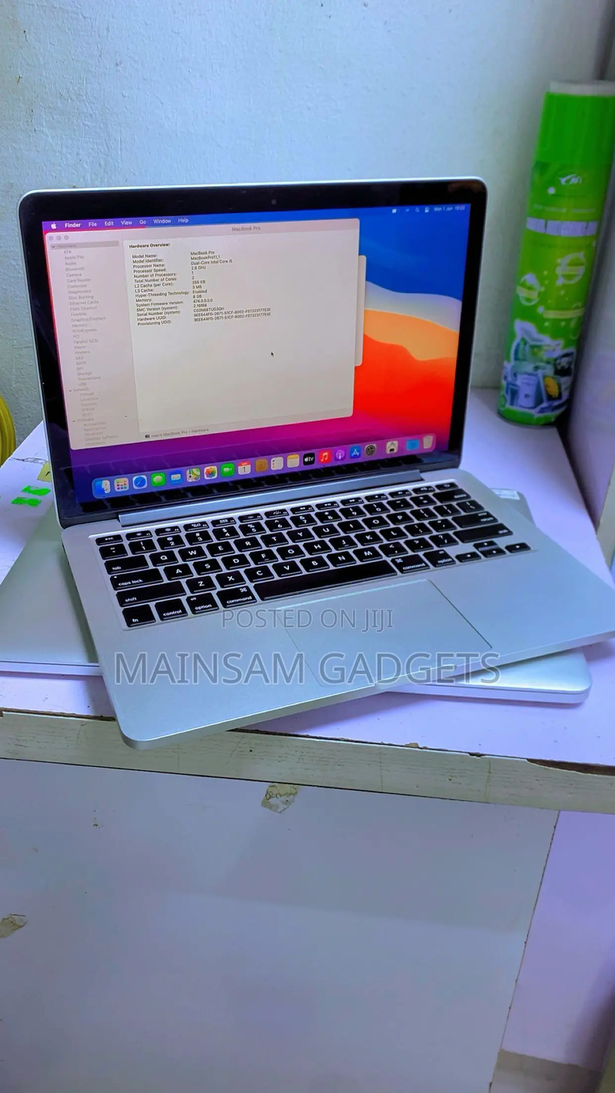 Laptop Apple MacBook Pro 2015 8GB Intel Core i5 SSD 256GB