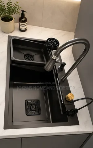Luxury Black Multifunction Kitchen Sink Set