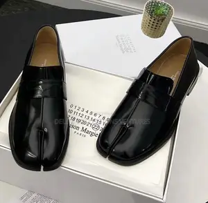 *Maison Margiela Tabi Leather Lace Up in Black*