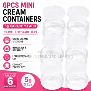 Mini Cream Containers 6 PCS