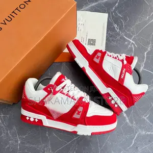 Original Louis Vuitton SNKS White Red