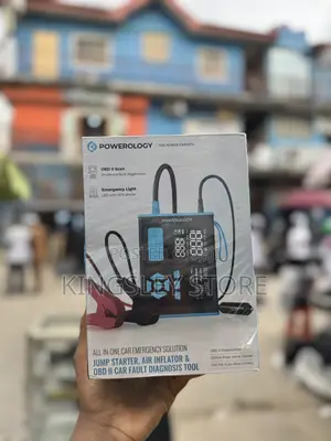 Powerology Jump Starter, Air Inflator Obd Car Fault Diagnosis Tool